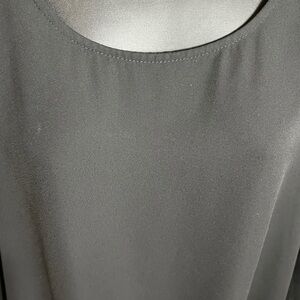 Chico's Black Blouse Relaxed Fit Scoop Neck